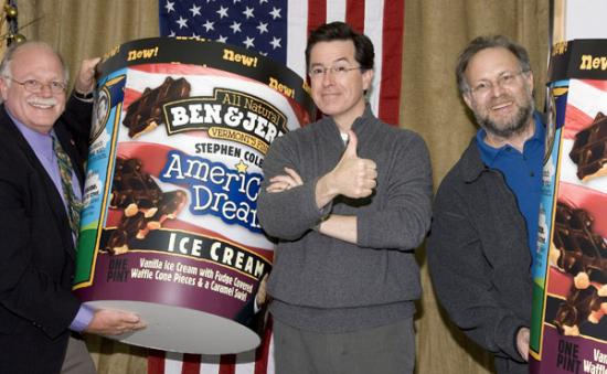 Ben & Jerry Do "The Colbert Report"